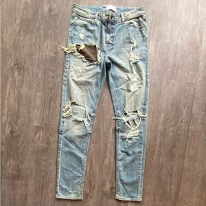 ASOS dirty denim jeans